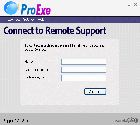Connect to Remote Support