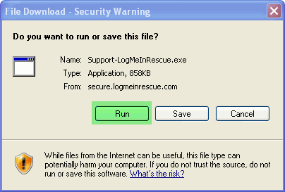 Run web applet